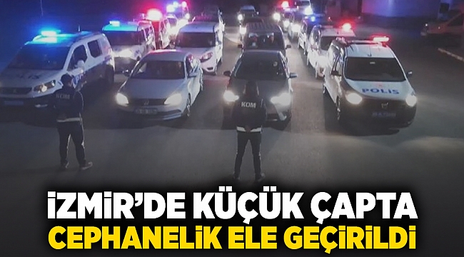 İzmir&#039;de Küçük çapta cephanelik ele geçirildi