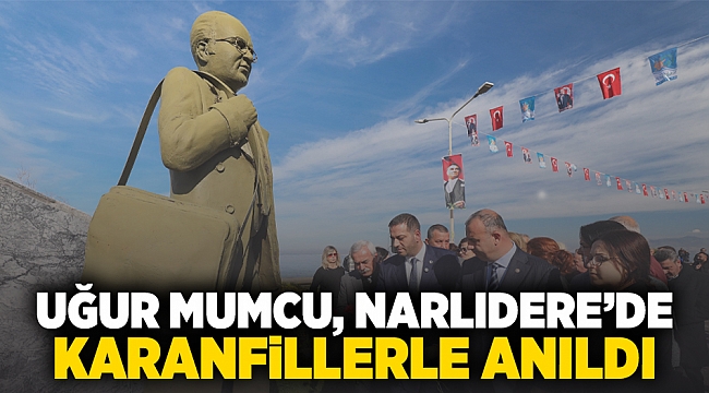 UĞUR MUMCU, NARLIDERE&#039;DE KARANFİLLERLE ANILDI