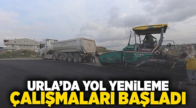 Urla&#039;da Yol Yenileme Çalışmaları Başladı