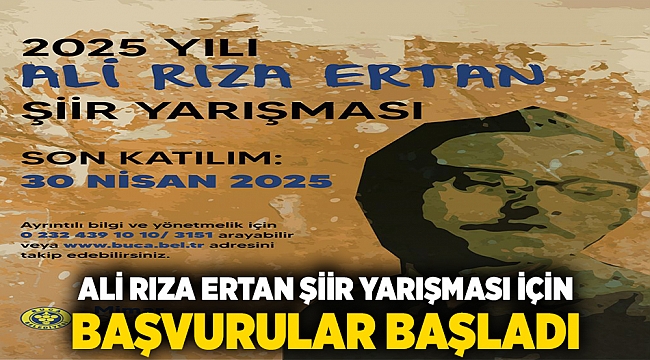 Ali Rıza Ertan Şiir Yarışması için başvurular başladı