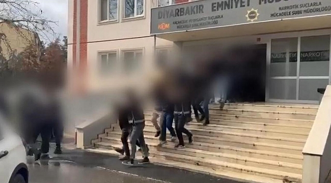 Diyarbakır merkezli 3 ilde suç örgütü operasyonu: 12 tutuklama