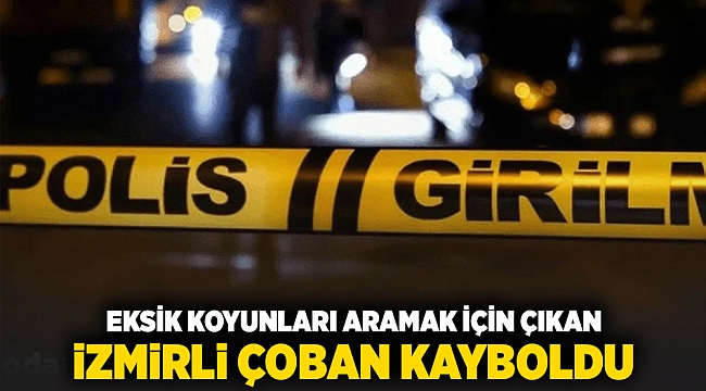 Eksik koyunları aramak için çıkan İzmirli çoban kayboldu