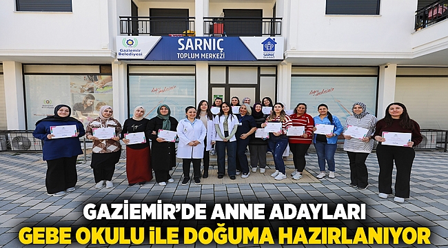 Gaziemir’de anne adayları Gebe Okulu ile doğuma hazırlanıyor