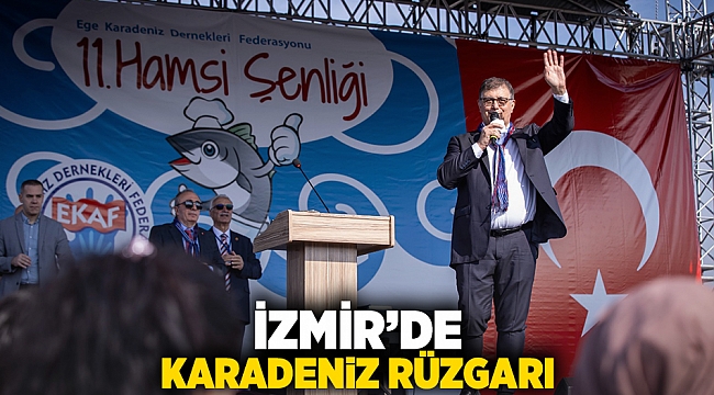 İzmir’de Karadeniz rüzgarı