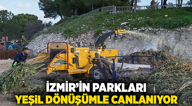 İzmir’in parkları yeşil dönüşümle canlanıyor