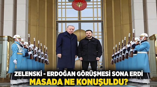 Zelenski - Erdoğan  görüşmesi sona erdi... Masada ne konuşuldu?