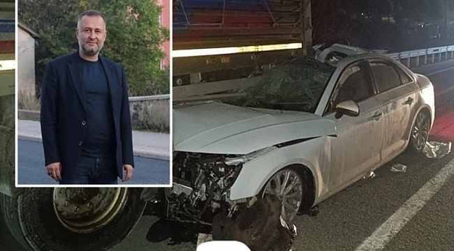AK Partili ilçe başkanı kazada hayatını kaybetti