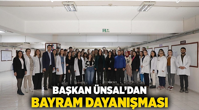 Başkan Ünsal’dan bayram dayanışması
