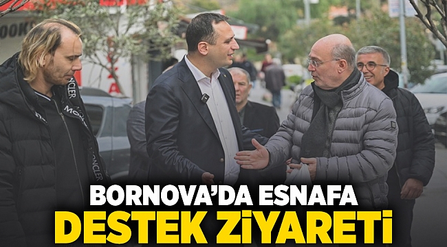 Bornova’da esnafa destek ziyareti