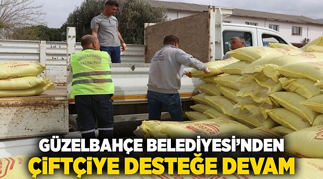 Güzelbahçe Belediyesi’nden çiftçiye desteğe devam