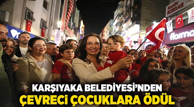 Karşıyaka Belediyesi’nden çevreci çocuklara ödül