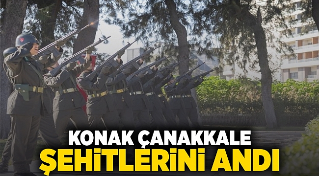 Konak Çanakkale şehitlerini andı