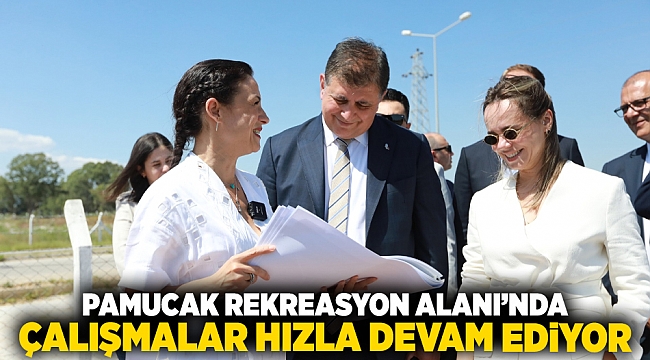 Pamucak Rekreasyon Alanı’nda Çalışmalar Hızla Devam Ediyor
