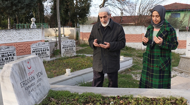 Şehit oğlunun maaşını ve sattığı arsayı bağışladı