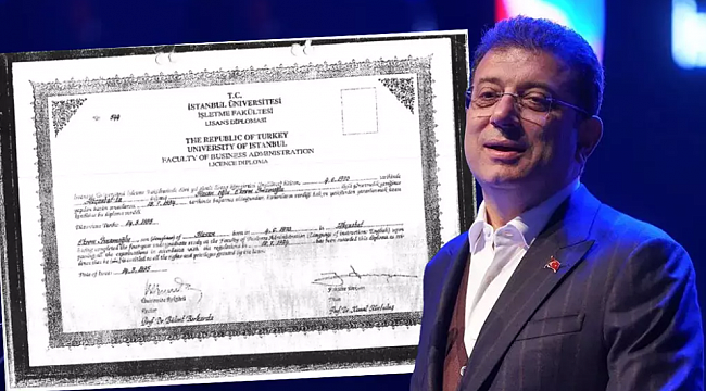 Son dakika: İmamoğlu'nun diploması iptal edildi