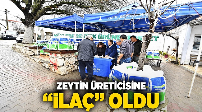 Zeytin üreticisine “ilaç” oldu