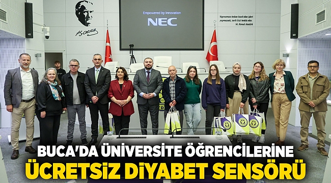 Buca'da üniversite öğrencilerine ücretsiz diyabet sensörü