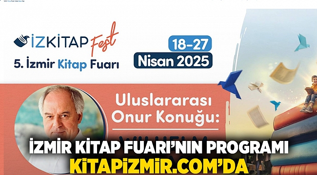 İzmir Kitap Fuarı’nın programı kitapizmir.com’da