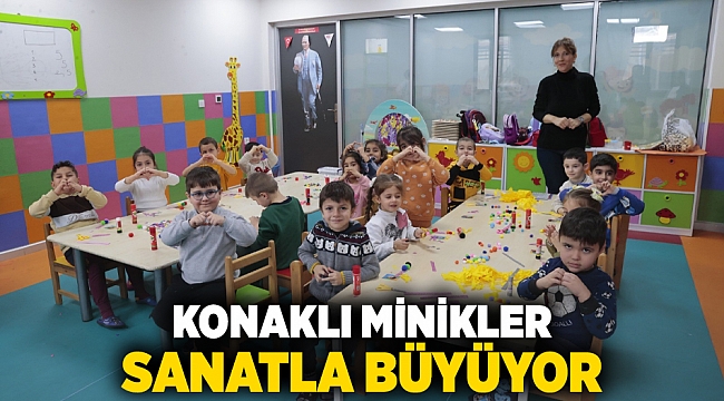 Konaklı minikler sanatla büyüyor