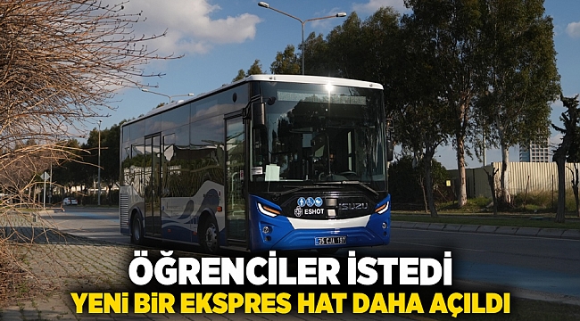 Öğrenciler istedi yeni bir ekspres hat daha açıldı