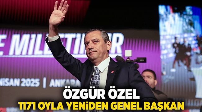 Özgür Özel 1171 oyla yeniden genel başkan!