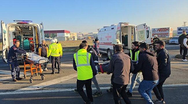Tekirdağ'da iki işçi servisi kafa kafaya çarpıştı: 18 yaralı