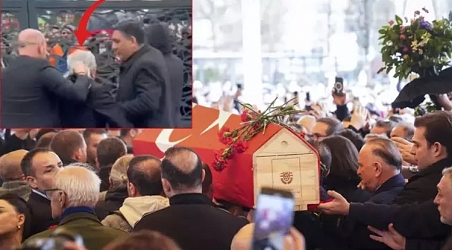 Volkan Konak&#039;ın cenazesinde iğrenç olay! Fark edilince yaka paça dışarı atıldı