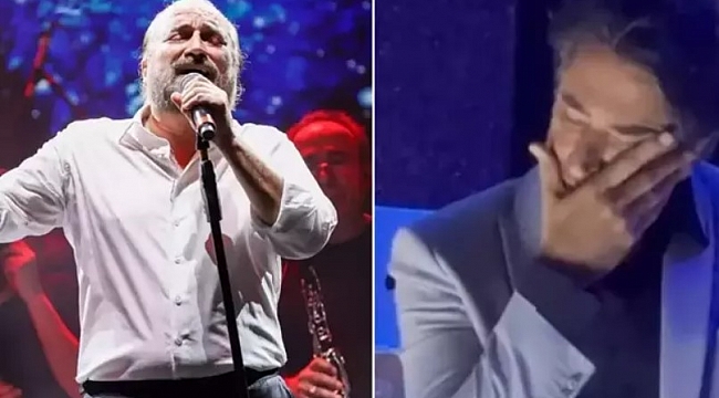 Volkan Konak'ın vefatıyla sarsılan Mahsun Kırmızıgül, sahnede gözyaşlarına boğuldu