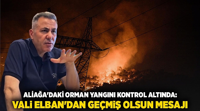 Aliağa'daki Orman Yangını Kontrol Altında: Vali Elban'dan Geçmiş Olsun Mesajı