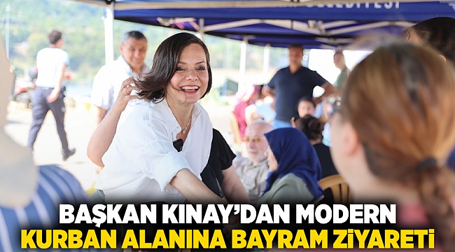 Başkan Kınay’dan modern kurban alanına bayram ziyareti