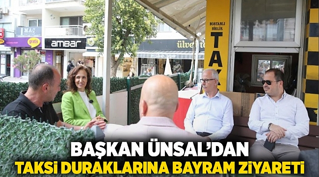 Başkan Ünsal’dan taksi duraklarına bayram ziyareti