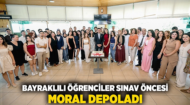 Bayraklılı öğrenciler sınav öncesi moral depoladı
