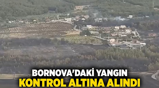 Bornova'daki yangın kontrol altına alındı