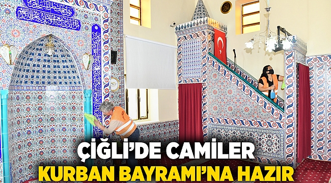 Çiğli’de Camiler Kurban Bayramı’na hazır