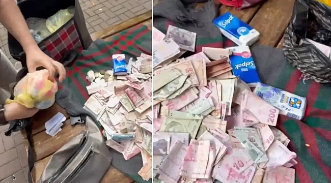 Dilencinin üstünden çıkanlar şoke etti!