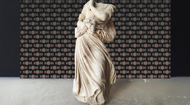 Edirne&#039;de neoklasik döneme ait heykel ele geçirildi