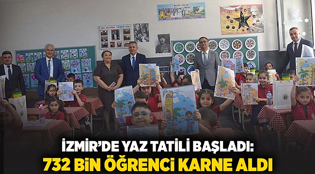 İzmir’de Yaz Tatili Başladı: 732 Bin Öğrenci Karne Aldı