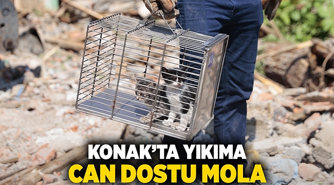Konak’ta yıkıma can dostu mola