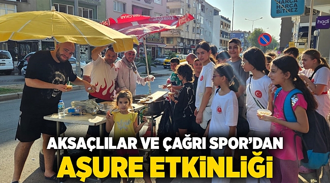 AKSAÇLILAR VE ÇAĞRI SPOR’DAN AŞURE ETKİNLİĞİ