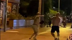 Alanya'da Rus Turistlerin Kavgası