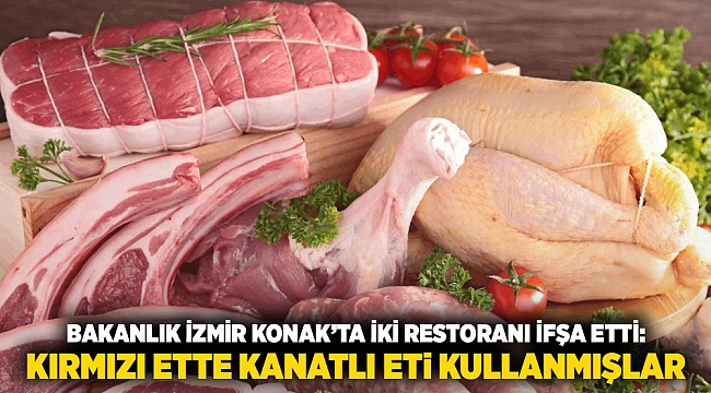 Bakanlık İzmir Konak’ta İki Restoranı İfşa Etti: Kırmızı Ette Kanatlı Eti Kullanmışlar