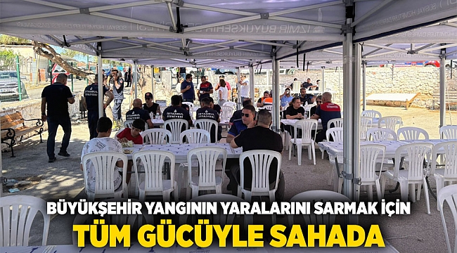 Büyükşehir yangının yaralarını sarmak için tüm gücüyle sahada