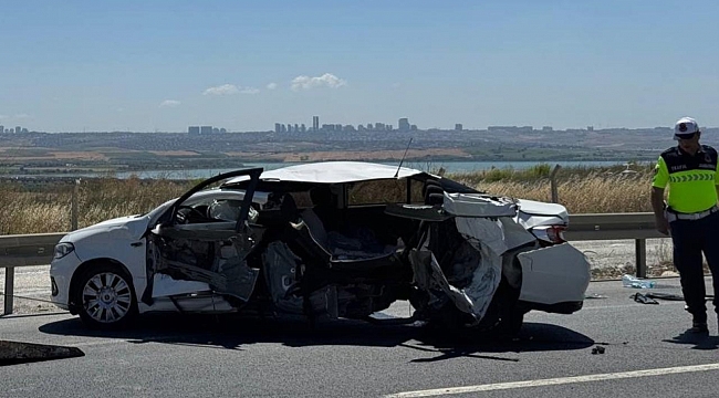Çatalca&#039;da otomobil bariyere çarptı, 1 asker hayatını kaybetti