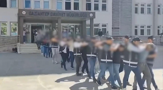 Gaziantep merkezli &quot;joker&quot; operasyonu: 40 şüpheli tutuklandı