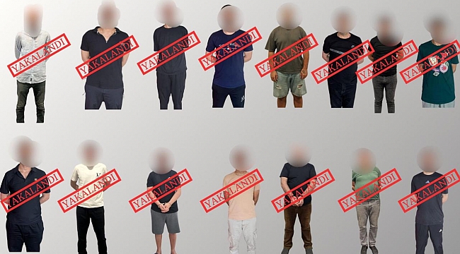 Kırmızı bültenle aranan 13, ulusal seviyede aranan 1 kişi yakalanarak Türkiye&#039;ye getirildi