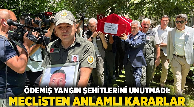 Ödemiş Yangın Şehitlerini Unutmadı: Meclisten Anlamlı Kararlar