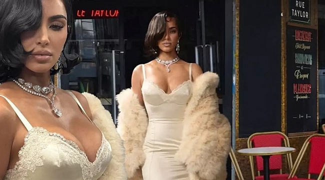 Podyuma çıkan Kim Kardashian yürüyüşüyle alay konusu oldu