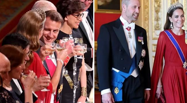 Resmi protokolde incelik mi, fazla samimiyet mi? Macron ve Kate&#039;in tartışmalı anı