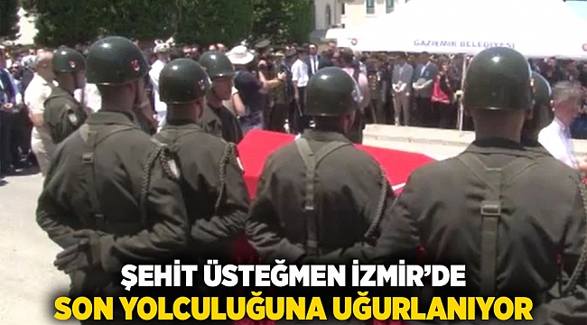 Şehit Üsteğmen İzmir’de Son Yolculuğuna Uğurlanıyot