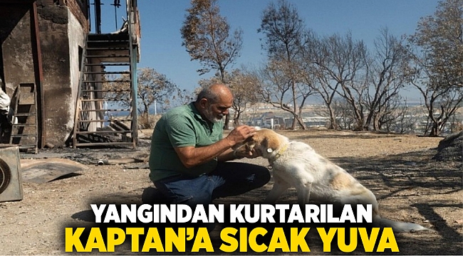 Yangından kurtarılan Kaptan’a sıcak yuva
